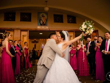 Casamento de Fernanda e Diego - casamento Paróquia Nossa Senhora das Candeias - Goioerê-PR