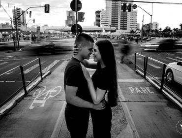 Pré Casamento de Fran e Mateus - Pré Casamento pelas ruas de Maringá-PR