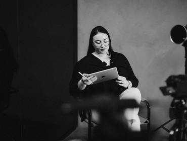 Ensaio Corporativo de Amanda - Bastidores