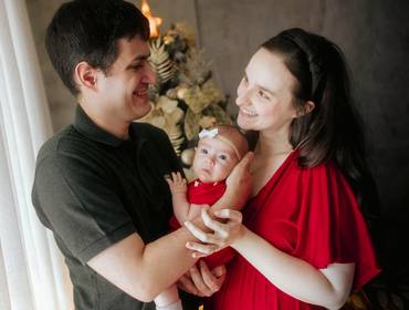 Família de O Primeiro Natal da Aurora