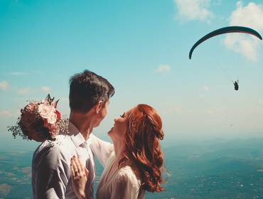 Casamento Civil de Céu azul, aquela vista incrível do Topo do Mundo e um dia lindo pra celebrar o amor! ♥︎ Aline & Maycon ♥︎