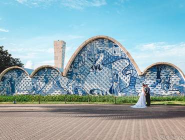 Casamento de Céu Azul e um Fim de Tarde lindo nesse Pós Casamento na Lagoa da Pampulha!