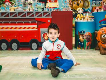 Aniversário Infantil de A Patrulha Canina chegou para desejar Feliz Aniversário para o Thomas! ~ Buffet Rapanui