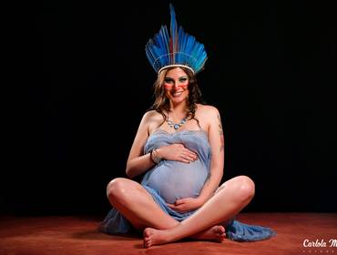 Gestante de Ensaio de Gestante {Vittória esperando o Gael}