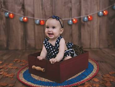 Bebê de Sessão promocional de inauguração do novo estúdio! Bianca - 6 meses