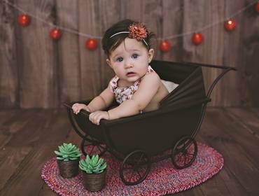 Bebê de Sessão promocional de inauguração do novo estúdio! Micaela - 7 meses