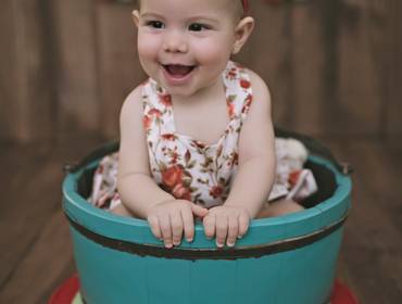 Bebê de Sessão promocional de inauguração do novo estúdio! Helena - 6 meses