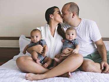 Acompanhamento de bebês de 1a sessão de acompanhamento do Lucas e Nicholas - 4 meses