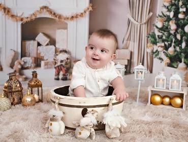 Natal de Mini Sessão do Vicente e da Alice