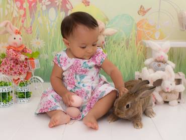 Páscoa de Ana Luiza - Mini sessão de Páscoa