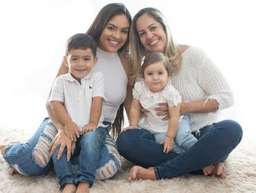 Dia das Mães de Mini Sessão de Dia das Mães - Manu, Miguel e Letícia