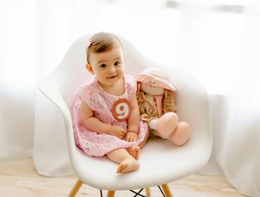 Crescimento do bebê de Vitória 9 meses