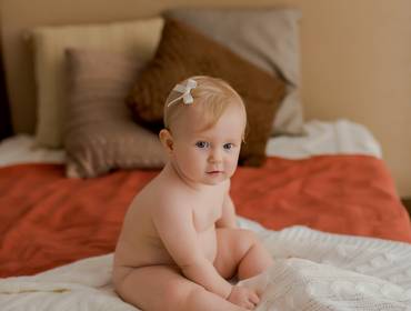 Crescimento do bebê de Aurora 9 meses