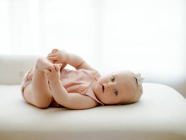 Crescimento do bebê de Melinda 8 meses