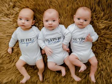 Crescimento do bebê de Vitor, Vitório e Valentin 3 meses