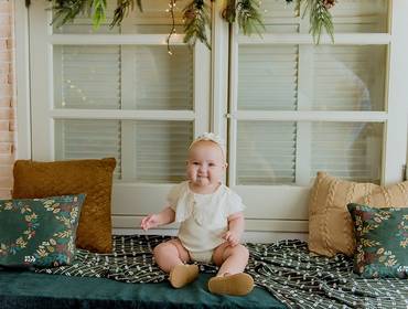 Crescimento do bebê de Liz 9 meses