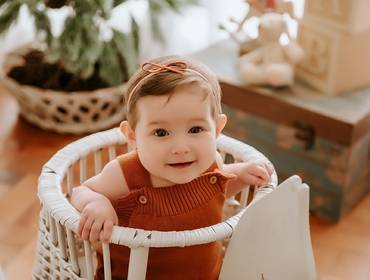 Crescimento do bebê de Anna Luiza 6 meses