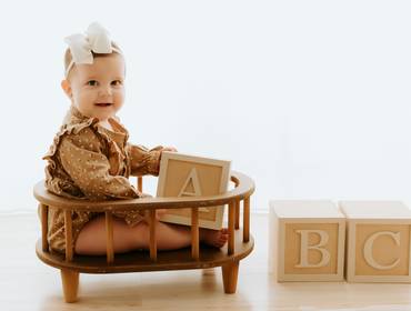 Crescimento do bebê de Maya 8 meses