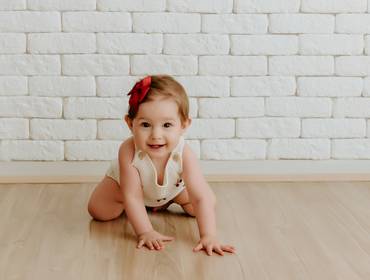 Crescimento do bebê de Anna Luiza 9 meses