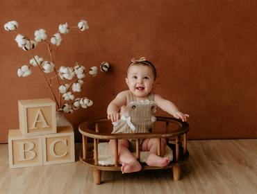 Crescimento do bebê de Maria Alice 6 meses