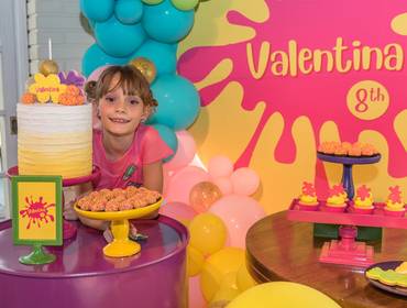 Aniversários Infantis de 8 Anos da Valentina