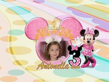 Páginas de álbuns personalizadas de Antonella 3 anos