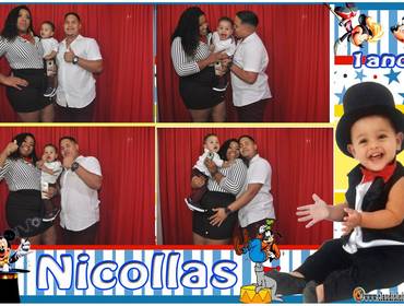 Cabines & Selfies de Nicollas 1 ano - Curti Cabine Doce Magia