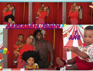 Cabines & Selfies de Alexandre Junior 1 ano - Curti Cabine Doce Magia