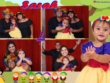 Cabines & Selfies de Cabine Sarah 1 ano - Doce Magia 
