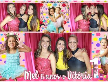 Cabines & Selfies de Mel 6 anos e Vitória 1 ano  - Na Villa