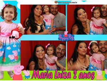 Cabines & Selfies de Maria Luiza 2 anos - Pepa Pig