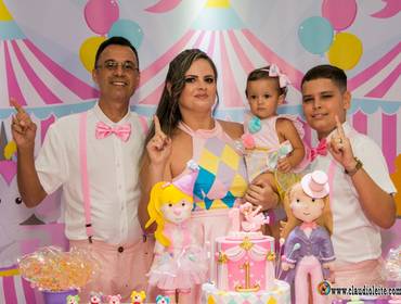 Infantil de Prévia - Larissa 1 ano Doce Magia