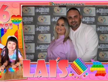 Cabines & Selfies de Laís 6 anos - Totem de Selfie