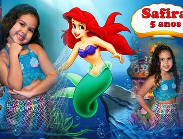 Páginas de álbuns personalizadas de Safira 5 anos - álbum
