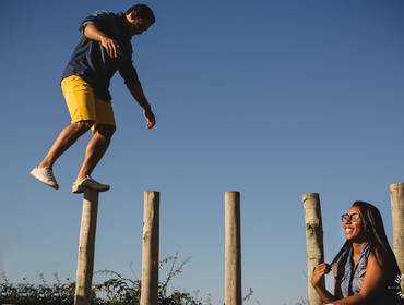 Ensaios de PRÉ-WEDDING DIEGO E GISELE NA PRAIA DE GRUMARI -RJ