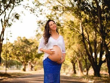 Ensaio Gestante de A Espera de Davi