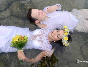 Ensaios de Ensaio Trash the Dress Camila + Fábio