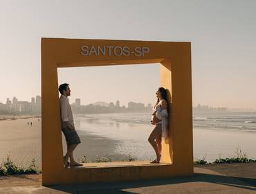 Gestante de Ensaio Gestante na Praia