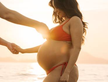 Gestante de Ensaio Gestante na Praia - Ponta da Praia