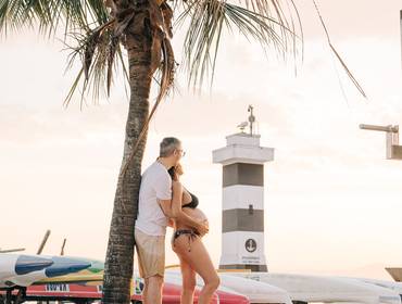 Gestante de Ensaio Gestante na Praia