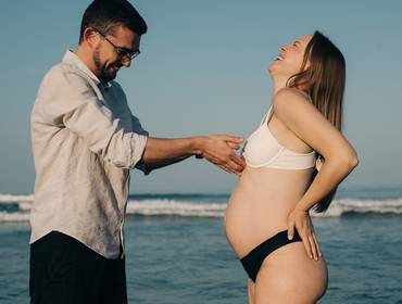 Gestante de Ensaio Gestante na Praia