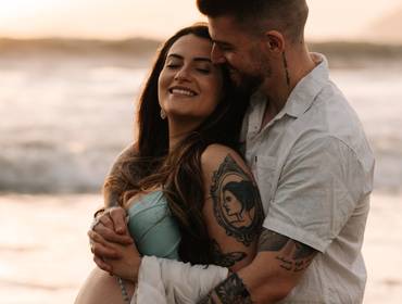 Gestante de Ensaio gestante na Praia