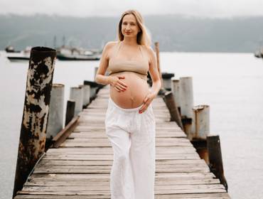 Gestante de Ensaio Gestante na Praia