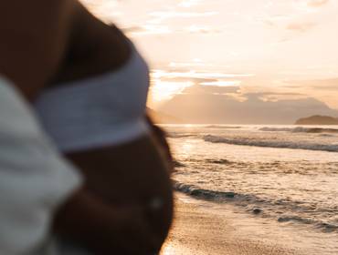 Juquehy de Ensaio gestante na praia de Juquehy