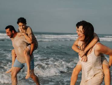 Juquehy de Ensaio Familia na praia 