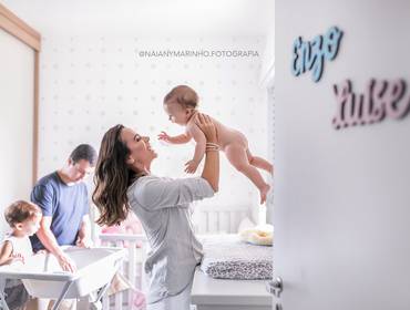 Bebê em Casa de Luise - 9 meses em Família 