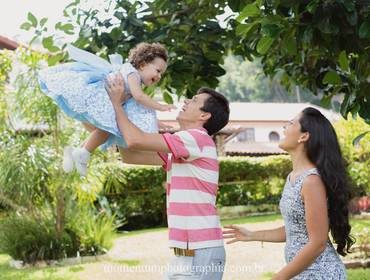Ensaio de Família de Catarina, Paloma e Bernardo