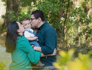 Ensaio de Família de Daniel, Pâmela e Yves