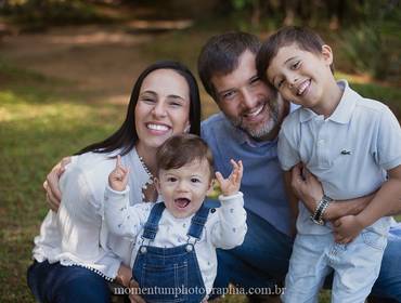 Ensaio de Família de Matheus, Vicente, Marina e Lucas