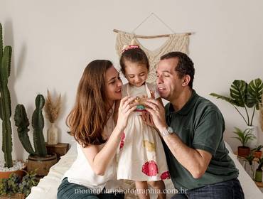 Ensaio de Família de Mariana, Monique e Rafael